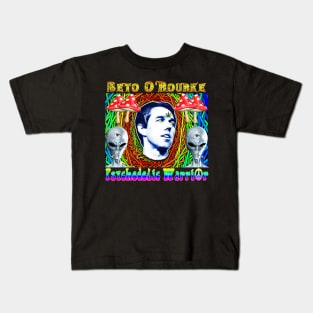 Beto O'Rourke the psychedelic Warrior Kids T-Shirt